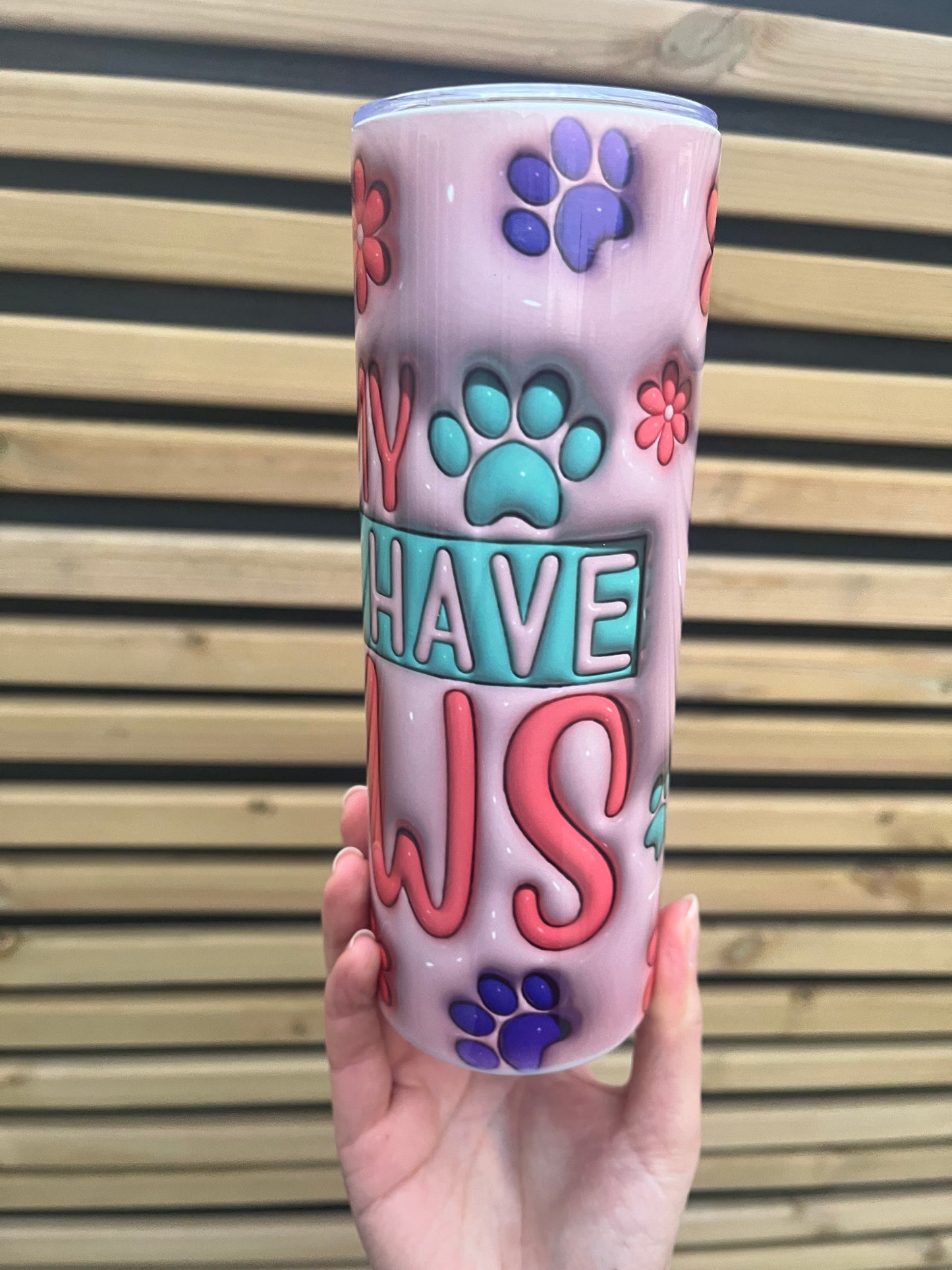 Pet Themed Tumbler 20oz - Blooper | Pawsitively Purrfect